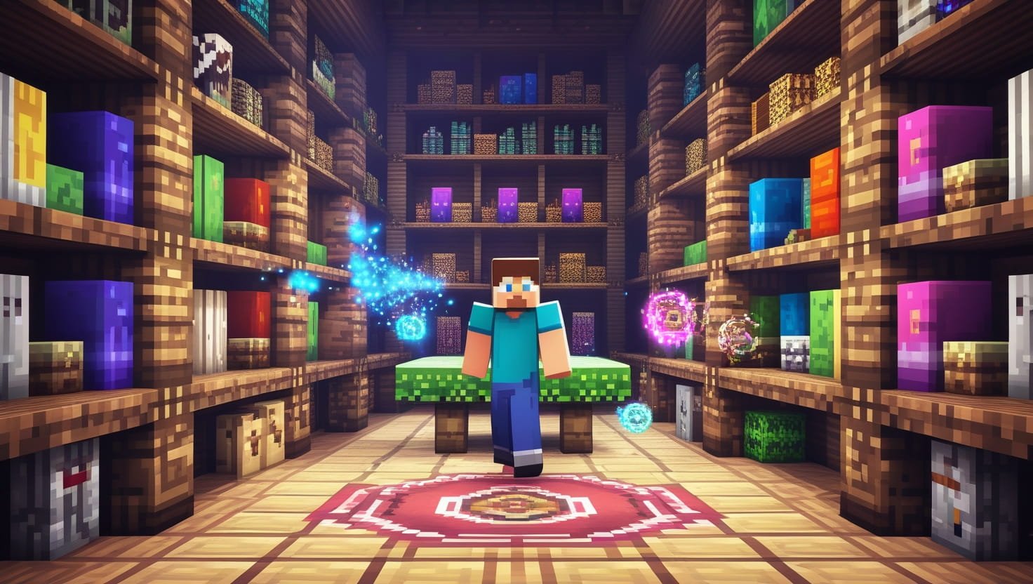 3D Variated Bookshelves Resource Pack (1.21.11, 1.20.1) – Texture Pack